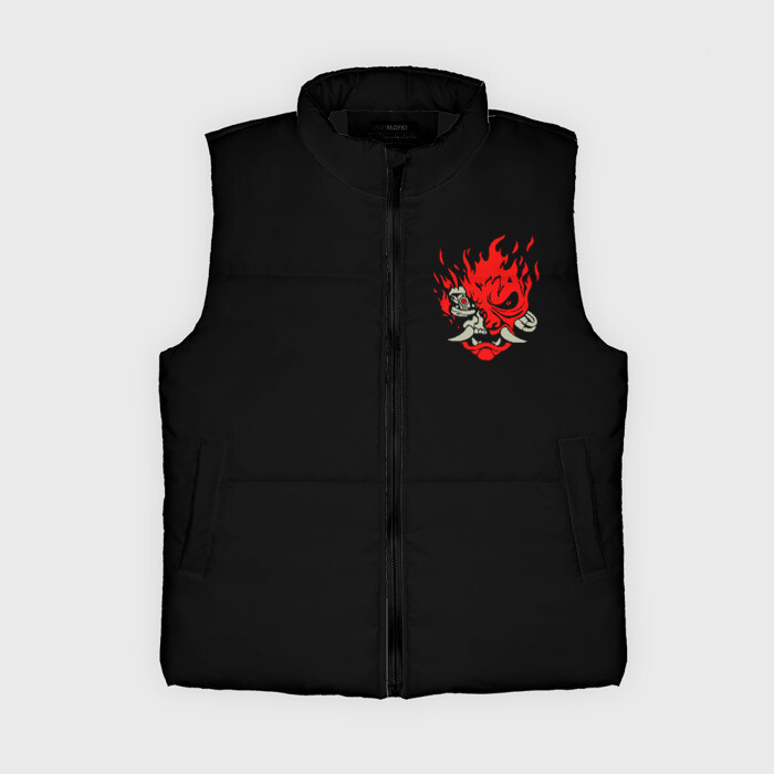 Женский жилет утепленный 3D Cyberpunk 2077 фото