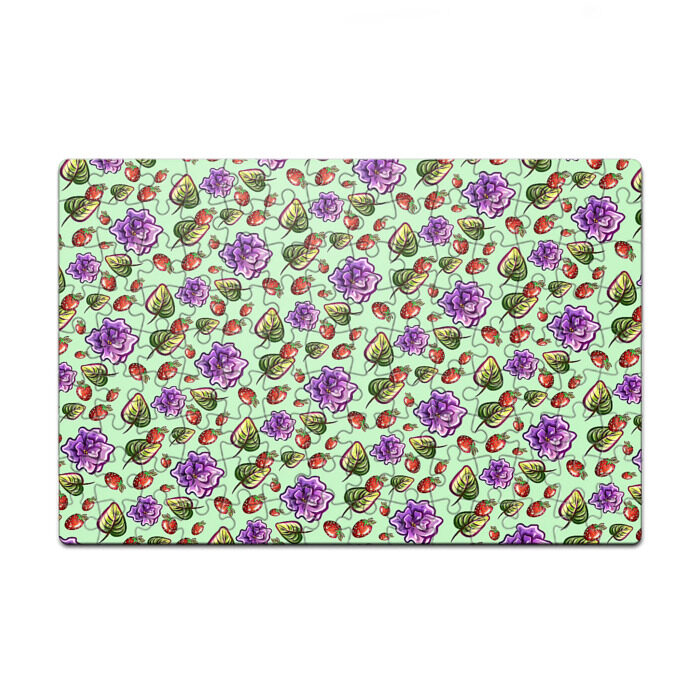 Пазл магнитный 126 элементов Роза и земляника фото