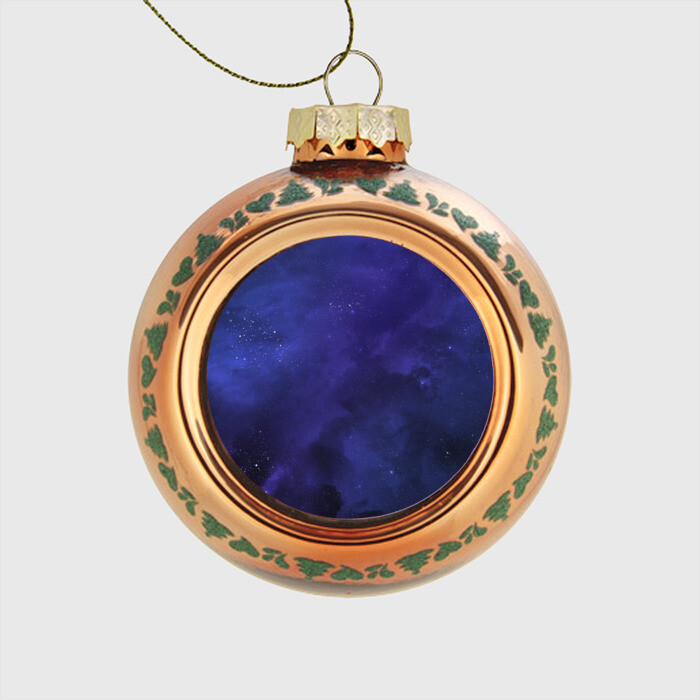 Стеклянный ёлочный шар Абстракция фото