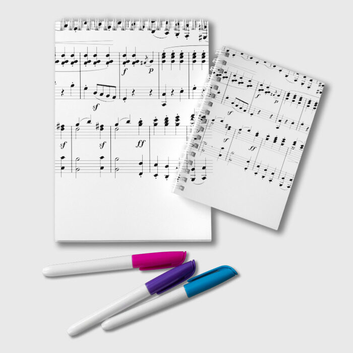 Блокнот Нотные строки фото