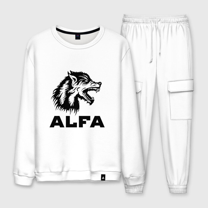 Мужской костюм хлопок Волк Альфа фото