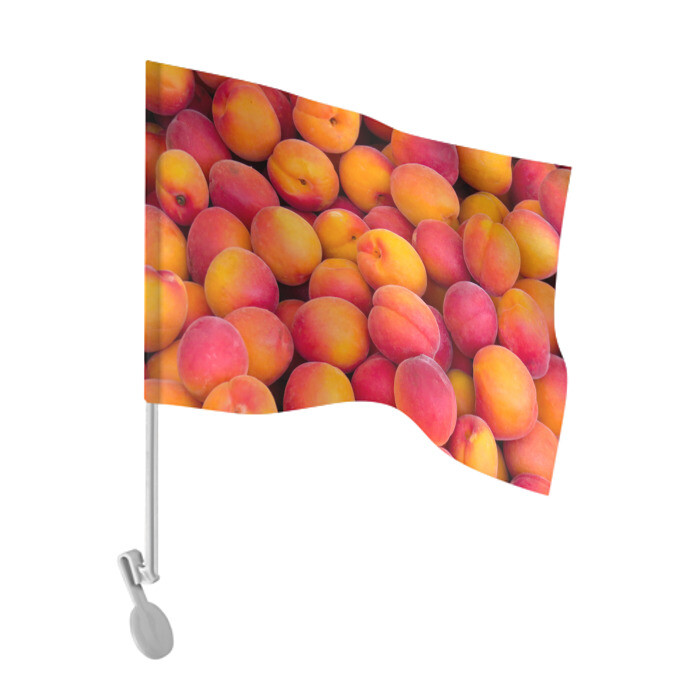Флаг для автомобиля Персики фото