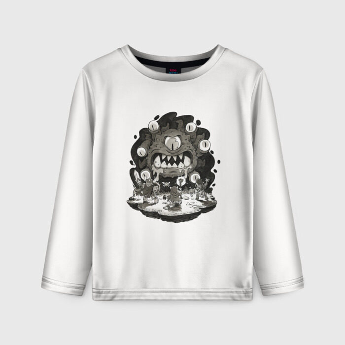 Детский лонгслив 3D Монстр-Джими фото