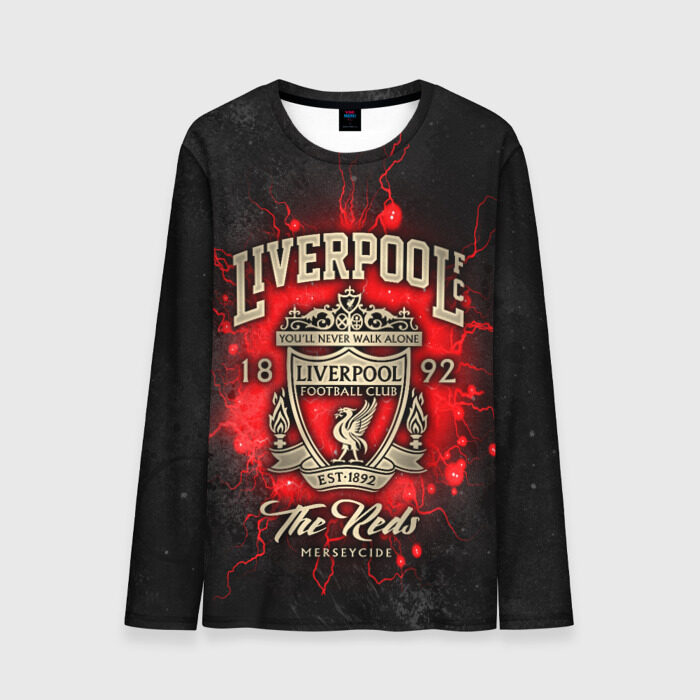 Мужской лонгслив 3D LIVERPOOL FC фото