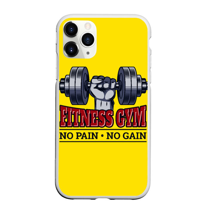 Чехол для iPhone 11 Pro матовый Нет боли-нет роста фото