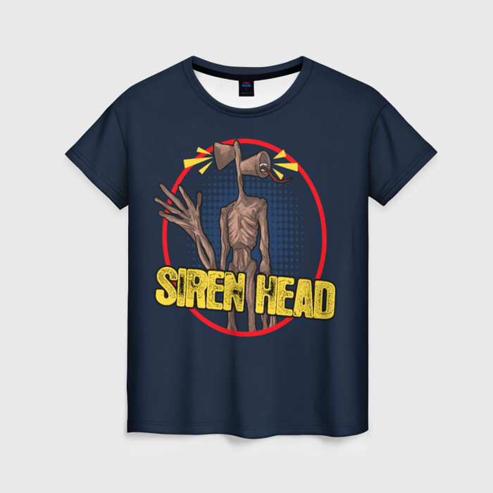 Женская футболка 3D Сиреноголовый фото