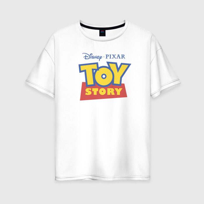 Женская футболка хлопок Oversize История игрушек фото