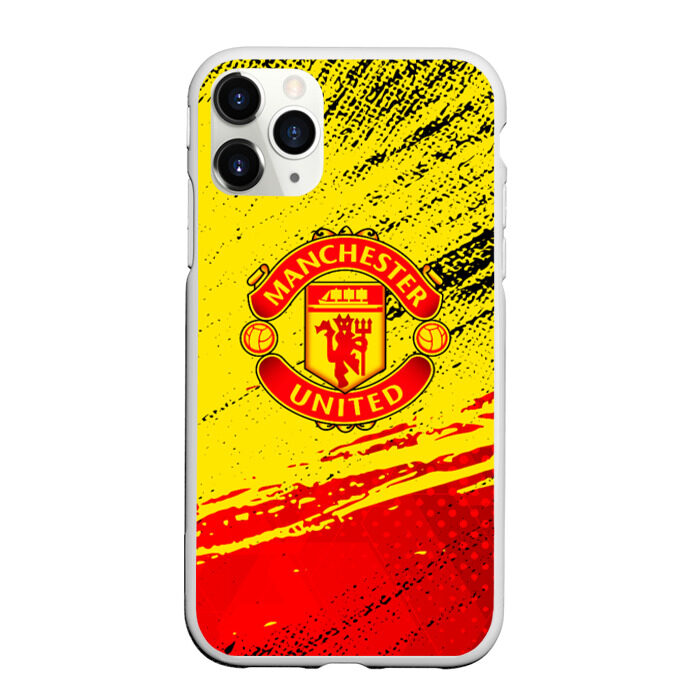 Чехол для iPhone 11 Pro матовый MANCHESTER UNITED. фото