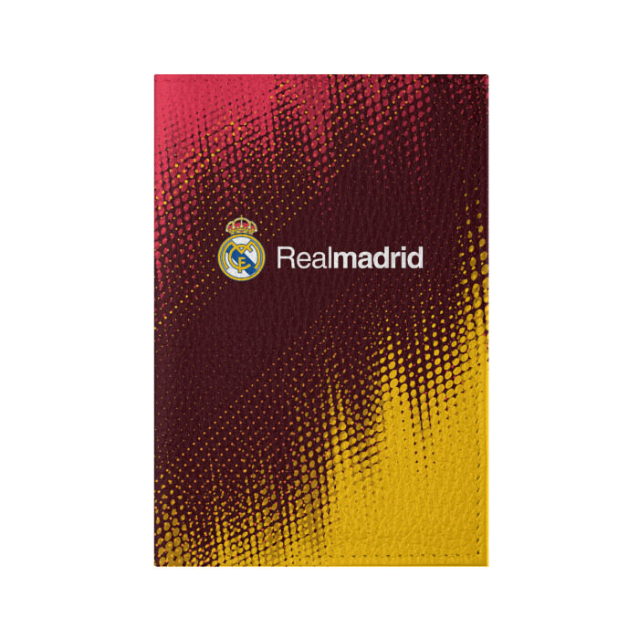 Обложка для паспорта матовая кожа REAL MADRID / РЕАЛ МАДРИД фото