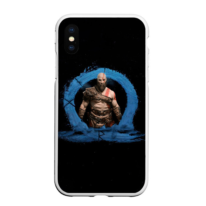 Чехол для iPhone XS Max матовый God Of War Ragnarok фото