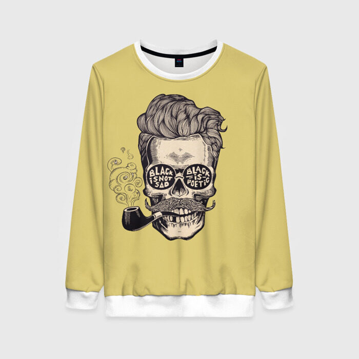 Женский свитшот 3D Модный череп фото