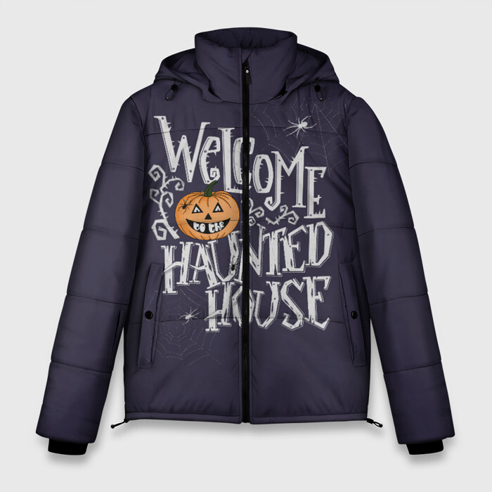 Мужская зимняя куртка 3D Halloween Haunted house фото