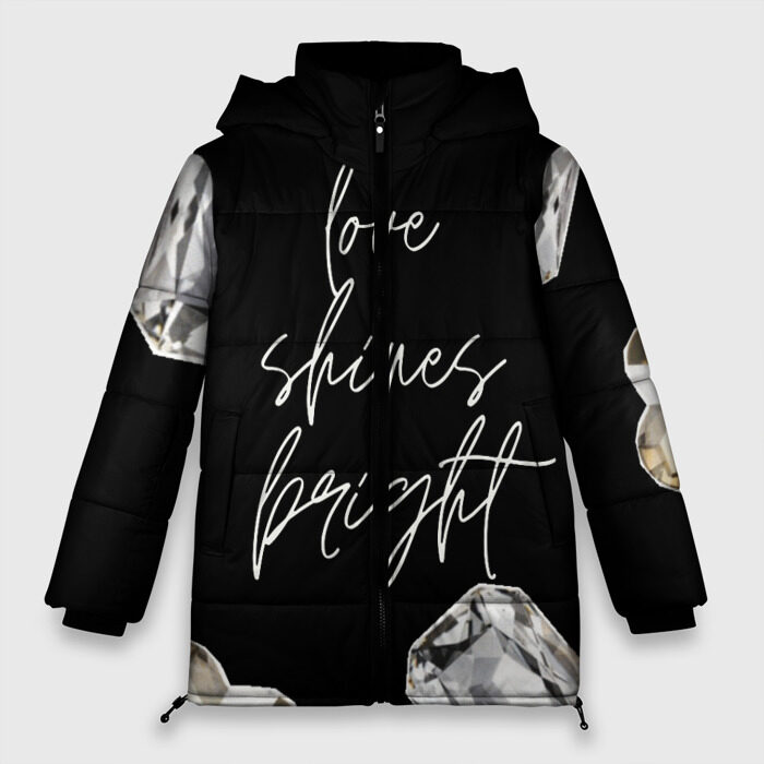 Женская зимняя куртка 3D Блеск и сияние фото