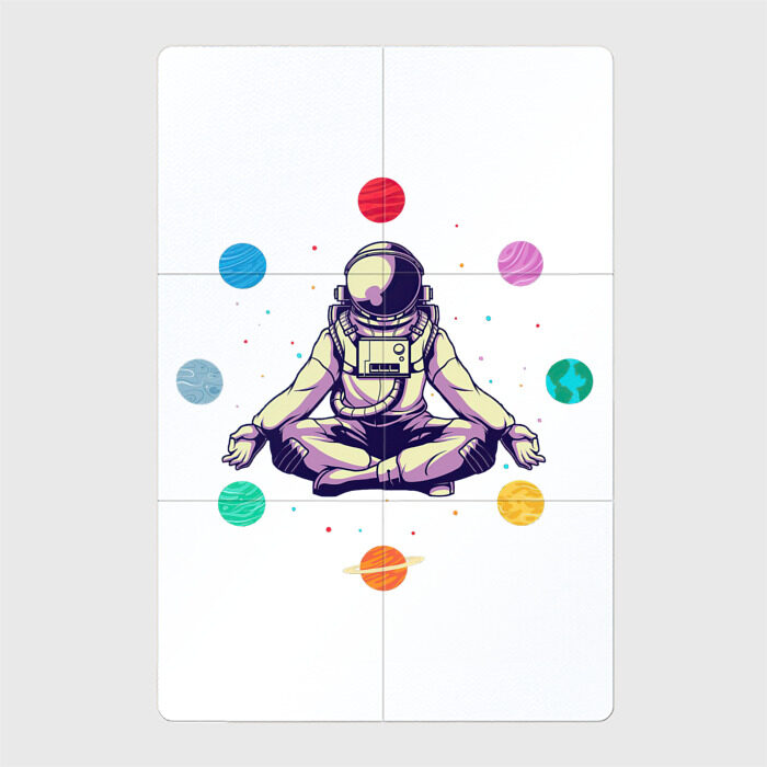 Магнитный плакат 2Х3 Космонавт с планетами фото