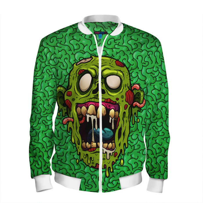 Мужской бомбер 3D Зомби фото
