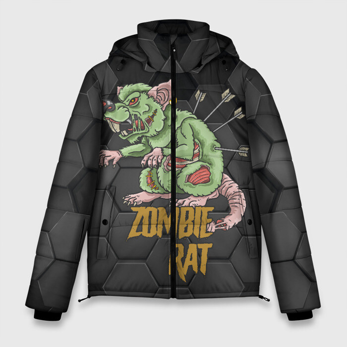 Мужская зимняя куртка 3D Zombie Rat фото