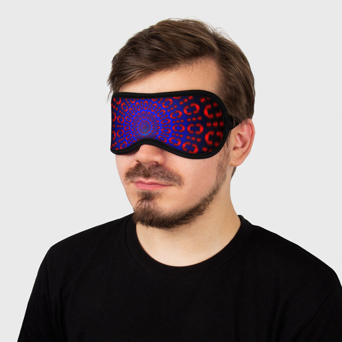 Маска для сна 3D Двоичная система фото