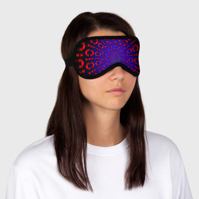 Маска для сна 3D Двоичная система фото