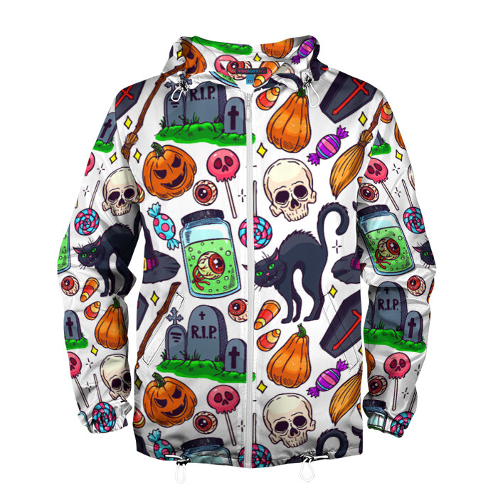 Мужская ветровка 3D HALLOWEEN фото