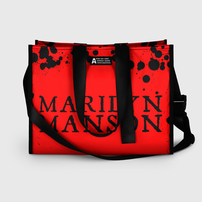 Сумка-шоппер 3D MARILYN MANSON М МЭНСОН фото