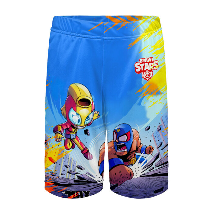 Детские спортивные шорты 3D Brawl STARS (MAX-ELPRIM) фото