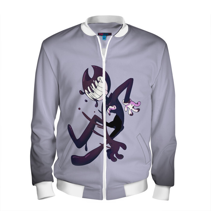 Мужской бомбер 3D Bendy And The Ink Machine фото