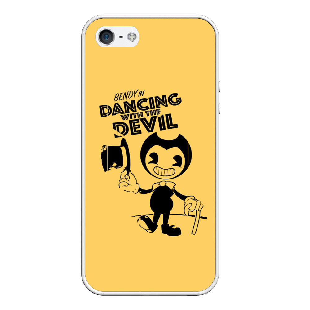 Чехол для iPhone 5/5S матовый Bendy And The Ink Machine фото