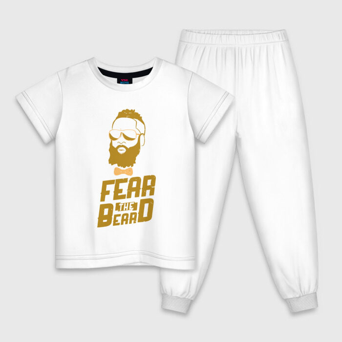 Детская пижама хлопок Fear The Beard фото