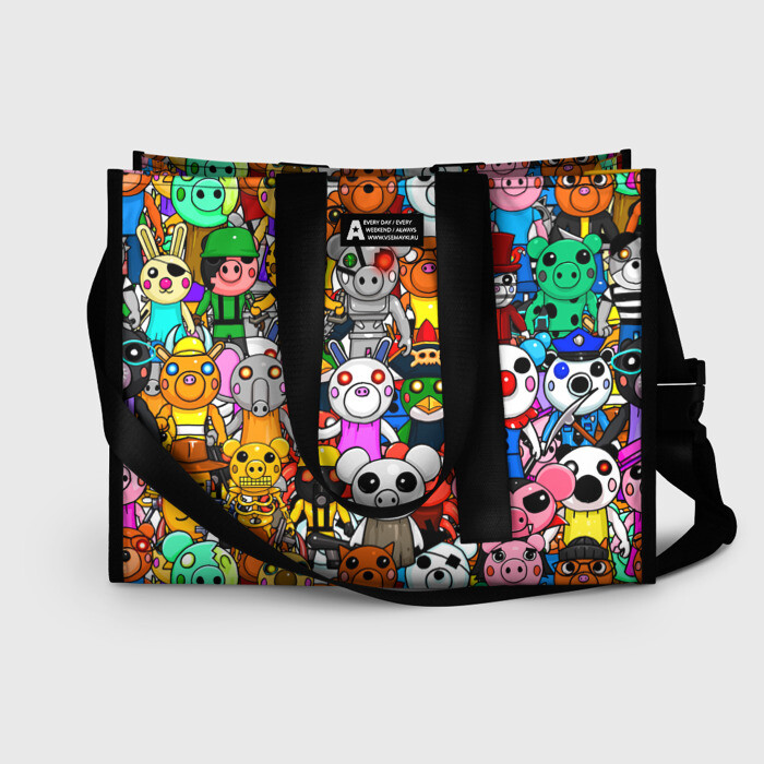 Сумка-шоппер 3D ROBLOX PIGGY фото