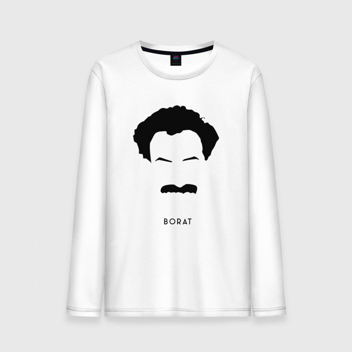 Мужской лонгслив хлопок БОРАТ нравица фото
