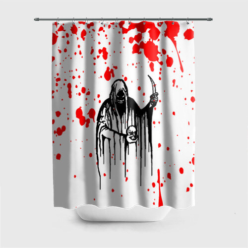 Штора 3D для ванной GHOSTEMANE фото