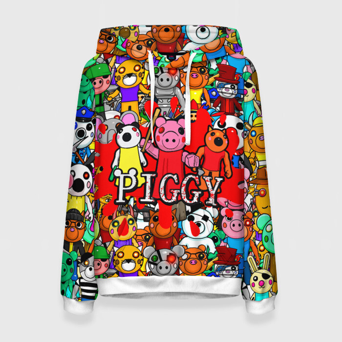 Женская толстовка 3D ROBLOX PIGGY фото