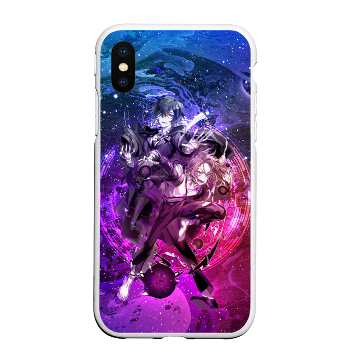 Чехол для iPhone XS Max матовый Дазай и Чуя фото