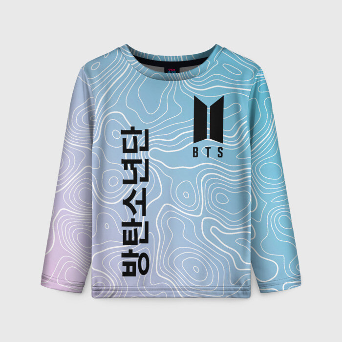 Детский лонгслив 3D BTS \ БТС. фото