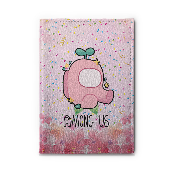 Обложка для автодокументов Among Us girl фото