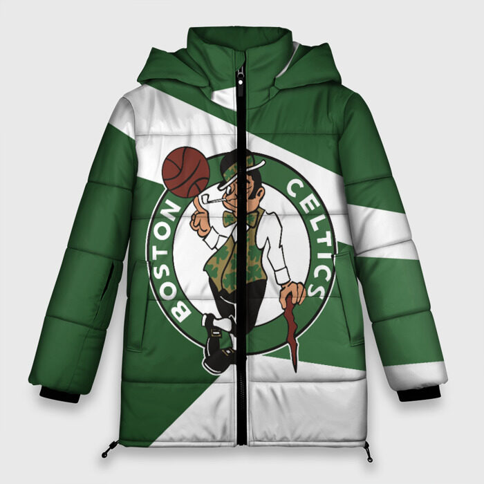 Женская зимняя куртка 3D Бостон Селтикс фото