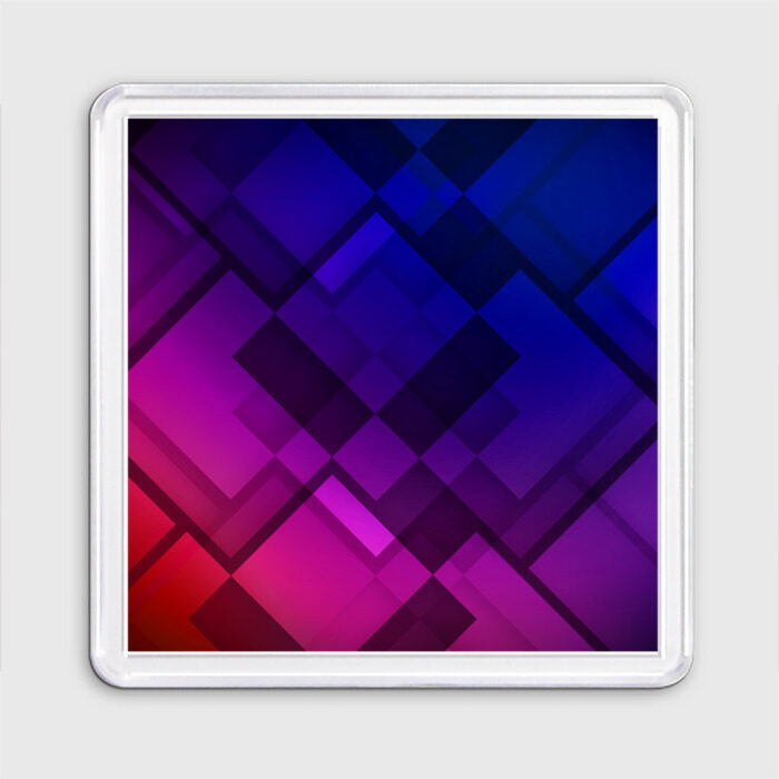 Магнит 55*55 Ромбы в градиенте фото