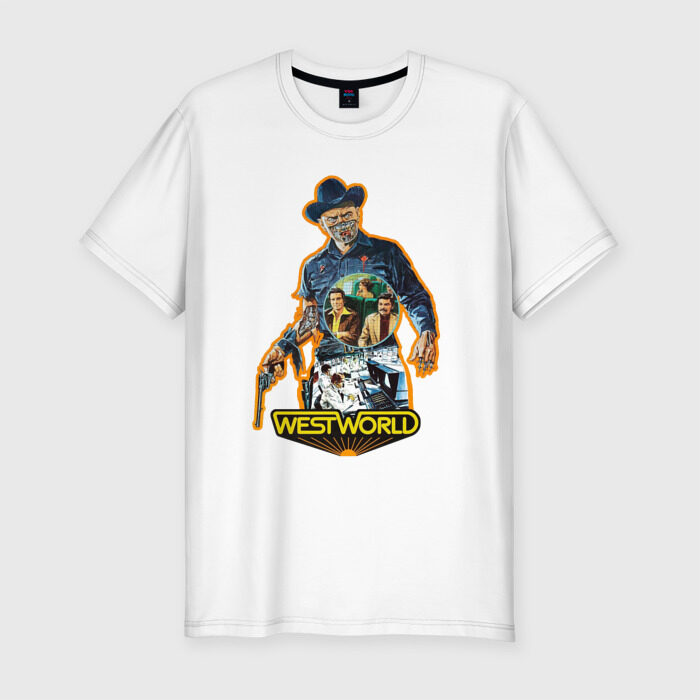 Мужская футболка хлопок Slim West World фото