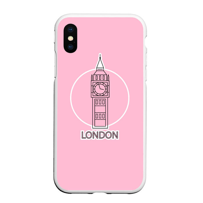 Чехол для iPhone XS Max матовый Биг Бен, Лондон, London фото
