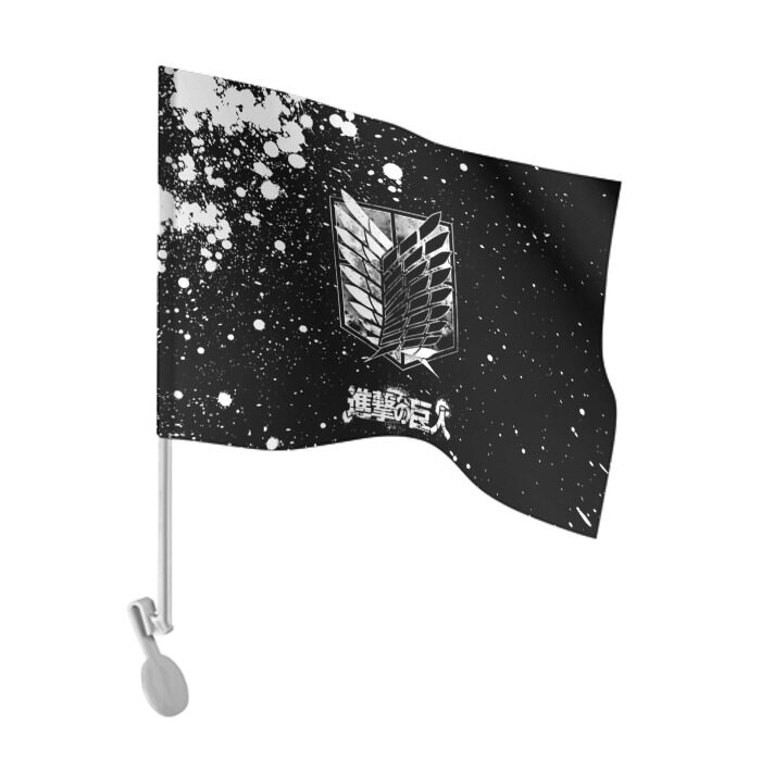 Флаг для автомобиля Атака на титанов фото