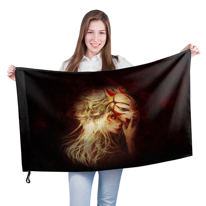 Флаг 3D Кицуне фото