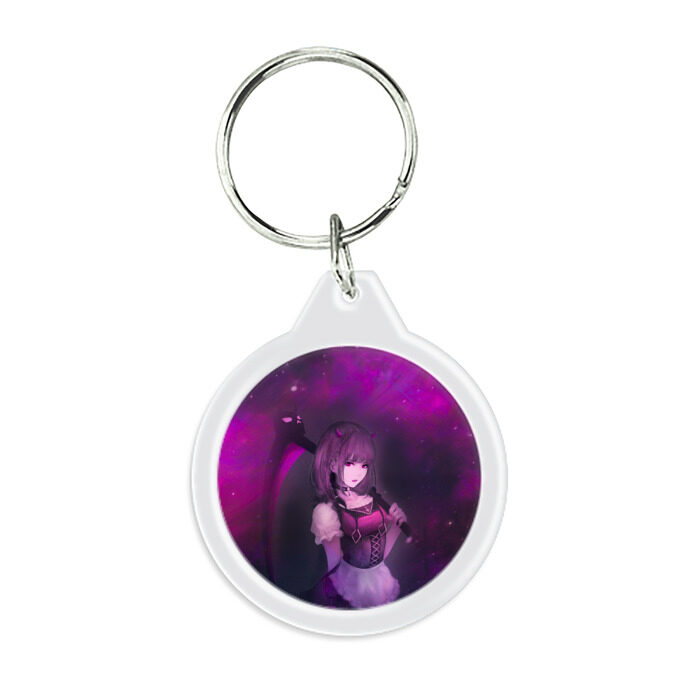Брелок круглый Anime girl demon фото