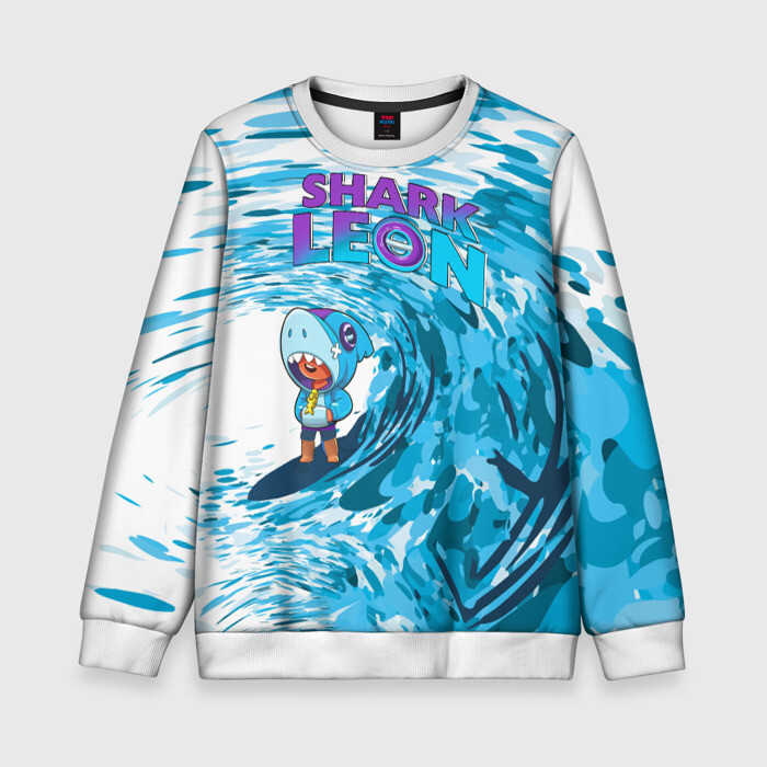 Детский свитшот 3D Brawl STARS (surfing) фото