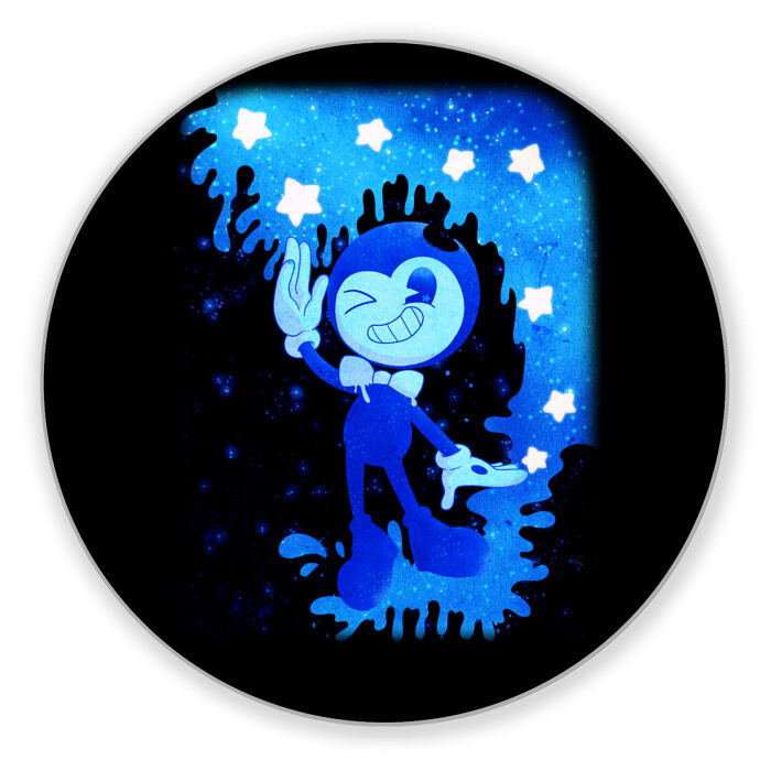 Коврик для мышки круглый Bendy And The Ink Machine фото