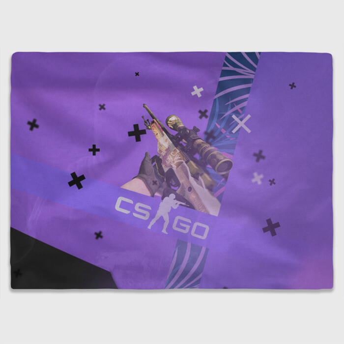 Плед 3D CS GO - Dragon lore | История о драконе фото