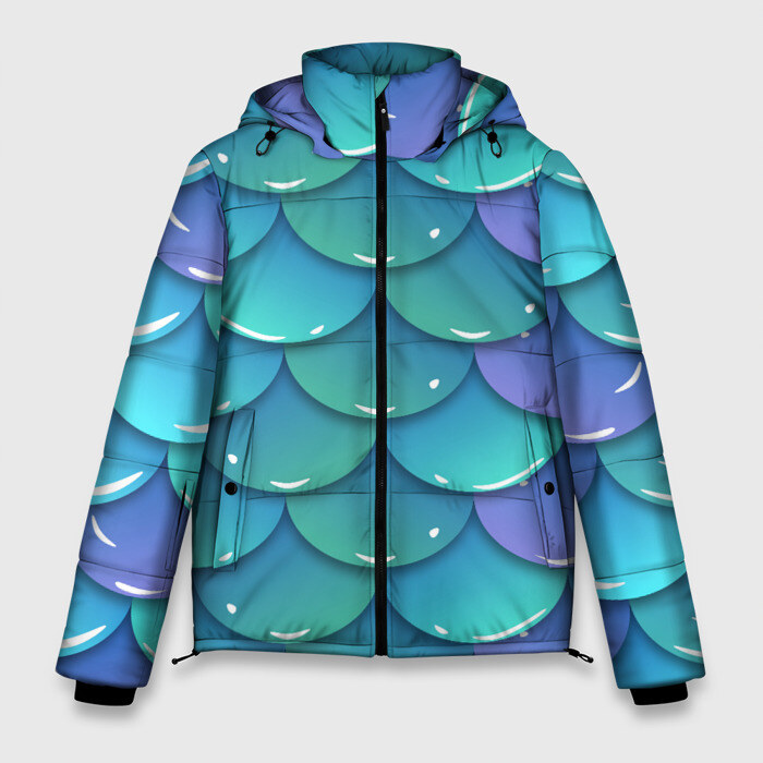 Мужская зимняя куртка 3D Чишуйка фото