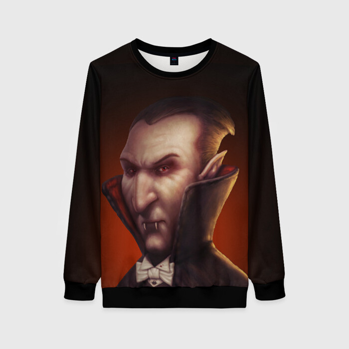 Женский свитшот 3D Граф Влад Дракула фото