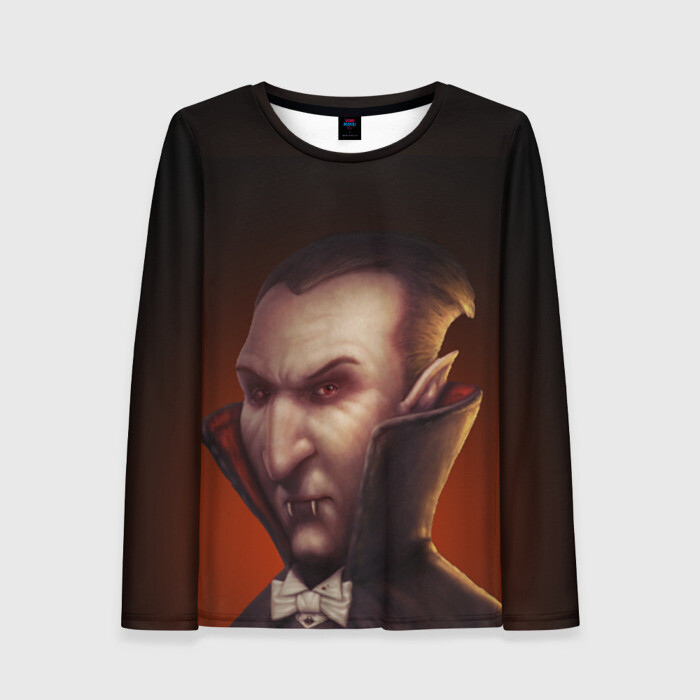Женский лонгслив 3D Граф Влад Дракула фото