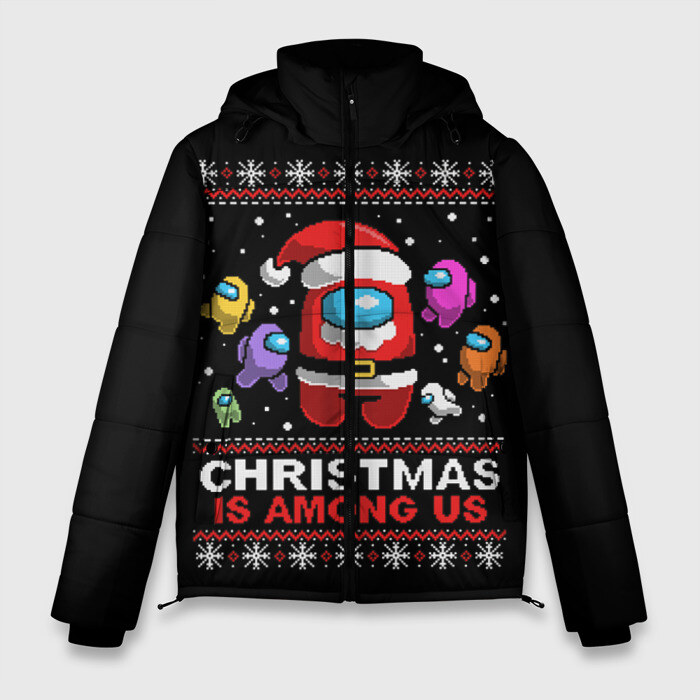 Мужская зимняя куртка 3D Among Us фото