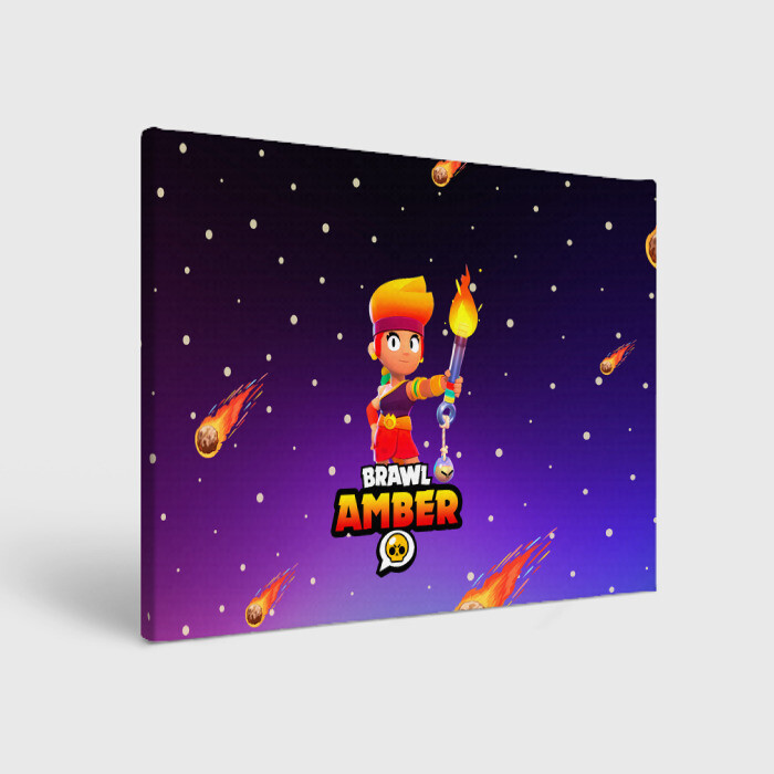 Холст прямоугольный BRAWL STARS AMBER. фото